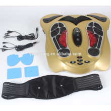 Manual foot massage for blood circulation with slimming belt